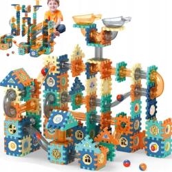 Oktató Építőkockák Gömbpálya Nagy Összecsukható Készlet 395 db-os