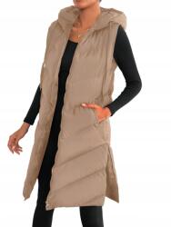 Shein Rózsaszín Pihe-puha Hosszú Kapucnis Mellény 42 XL__XL