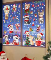 Chuan Hao Karácsonyi sztatikus ablakmatrica, Chuan Hao - Karácsonyi cicák