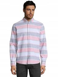 Tom Tailor Színes Csíkos Ing, Size M, 100% pamut, hosszú ujjú, galléros (396011)