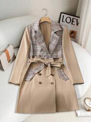 Shein Bézs Vékony Kabát Öv (L) (587063)