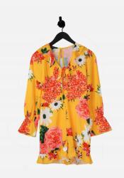  Parisian Sárga Floral Print Overál (36) (137028)