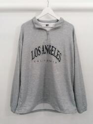 Shein Szürke Női Cipzáras Pulóver Felirat 42 XL Aaa