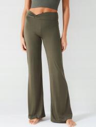  Khaki egyenes szabású nadrág, Size 46, modal, magas derék (562303)