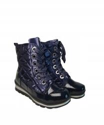 Caprice Női bélelt bakancs, sötétkék, Ocean Comb, Size 40 (9-26236-29)