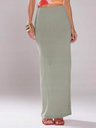 Shein KC56218 Musera Elastikus Maxi Szoknya Anyagból, Magas Derekú (39) L