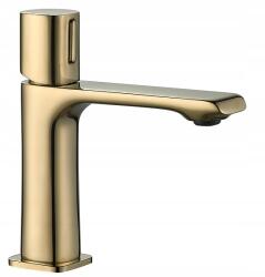 Aveeo Loft mosdó csaptelep Cubic arany Gold modern hosszú kifolyócső (BU 0601 GO)