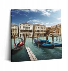 Wallfluent Vászonkép Fa Keret Hálószoba Gondolák Velence Olaszország 60x60 (010030010270000074745)