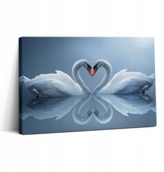 Wallfluent Vászonkép Canvas Könnyű Összeszerelés Hattyúk Étkezőbe Szerelem jel 30x20 cm (010030010150000074714)
