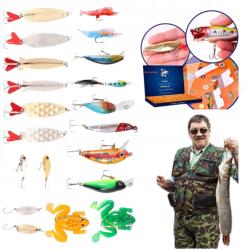 Horgász Adventi naptár Férfiaknak csali wobbler Ajándék Apának (397716)