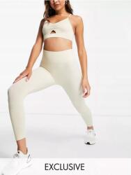 Shein Hiit Krémszínű Elasztikus Leggings Casual 36 S Aaa