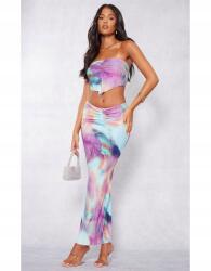 Prettylittlething Fodros Mintás Szoknya (44) (564369)