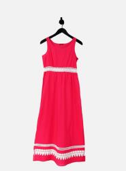 LIU JO Strand Ruha, Size L, rózsaszín, 100% pamut, ujjatlan, Midi (425717)