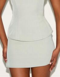 Prettylittlething Krémszínű Klasszikus Mini Cipzáras Sima Ceruzaszoknya Prettylittlething 40