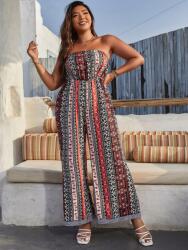 Shein IC51210 Shein Boho Overál Nyitott Vállú Hosszú Egyenes Szárú 52-ES