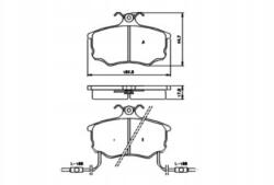 Gamma Első fékbetét szett Gama Master MP240.1