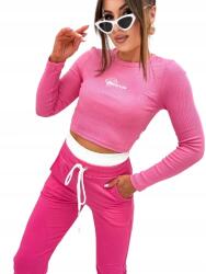  Balance melegítőnadrág szett blúz csíkos varrott felirat melegítő rózsaszín fukszia