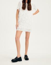 Reserved LC32202 Ruha Rövid Ujjú Fodros Mini Tunika XL