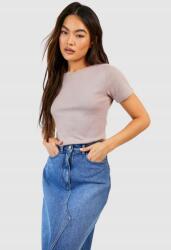 Boohoo KC33305 Boohoo Sima Barna Póló (26) XL