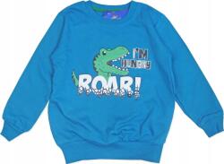  7 (122) Dinoszaurusz fiú bebújós pulóver kék J59 (J59)