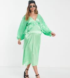 Topshop Maternity Szatén MIDI Ruha (44) (549495)