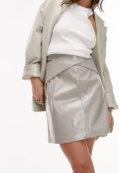 Topshop Szürke Bőrutánzat Szoknya (36) (572206)