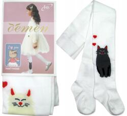  3-5 L Harisnyanadrág Pamut Macska Cica fehér szín C162 (C162)