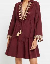 Bonprix 48-as Női tunika Ruha, fekete, pamut