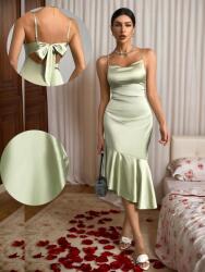 Shein KC95219 Shein Ruha MIDI Ruha Fodróval És Masnival (38) L