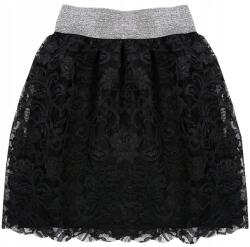  Elegáns Gálaszoknya Csipke Fekete Csillámos Gumi 152 H150E