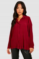 Boohoo Bordó Gombos Ing, Size 34 (gzz36818-293)