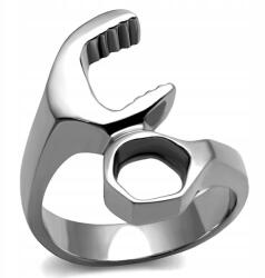 ArtWings Ezüst férfi gyűrű Barkács Mechanika kulcs Méret 24 25 26 acél 316 L (SM1)