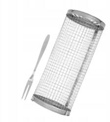  Forgatható Zöldséggrill Kosár Grillezéshez 21x9 CM (DIJAK5004)
