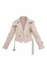 Prettylittlething Bézs Rövid Szárú Hosszú Ujjú Cipzáras Edzőnadrág Prettylittlething 42