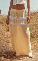 Prettylittlething Maxi Szoknya, Size 40, texturált csipke, 100% pamut