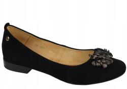 Maciejka 03552-62 fekete balerina félcipő velúrbőr elegáns méret36 (03552-62/00-5)