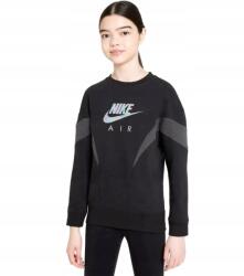 Nike gyerek pulóver pamut fekete M-es méret (DR8532 010)