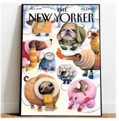  Poszter Kutyarajongóknak Állatok Tél New Yorker A3 (Plakat Okładka Magazynu The New Yorker)