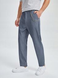 Shein Elegáns Szürke Férfi Nadrág