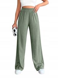 Shein Nadrág Zöld Széles Magas Szárú Casual 36 S__s