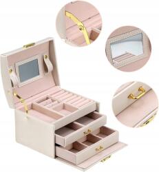  Ékszertartó doboz Elegáns fülbevaló doboz (Szkatułka Organizer)