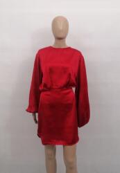 Boohoo Piros Klasszikus Mini Ruha