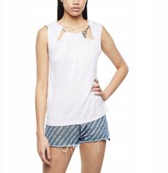 Diesel Kaena Diesel női póló fehér, divatos lánccal a vállpántokon méret Xs (00SEMB-0LAWI-100)