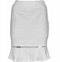 Guess Krémszínű szoknya, Size S, cipzárral, csíkos, mini (396062)