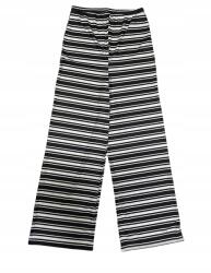 Boohoo Kontrasztos Csíkos Nadrág, Size L, fekete