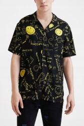 Desigual Fekete Rövid Ujjú Ing Mintás (M) (22SMCWX0_2000)