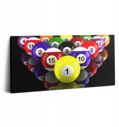 Wallfluent Vászonkép Konyha Gyors összeszerelés Művészet Biliárd 100x50 cm (010030010010000075041)
