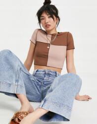  Női Rövid Ujjú Póló Casual Barna