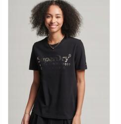 Superdry Fekete Nyomott Mintás Póló (36) (590271)