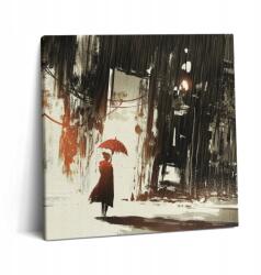 Wallfluent Vászonkép Canvas Hobby Nappaliba Festett Nő Esernyővel 60x60 cm (010030010270000074517)
